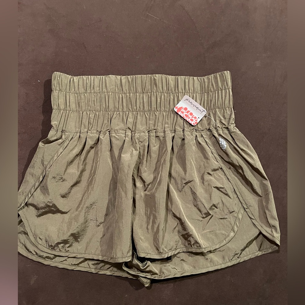 Free People High Waist Olive Shorts
